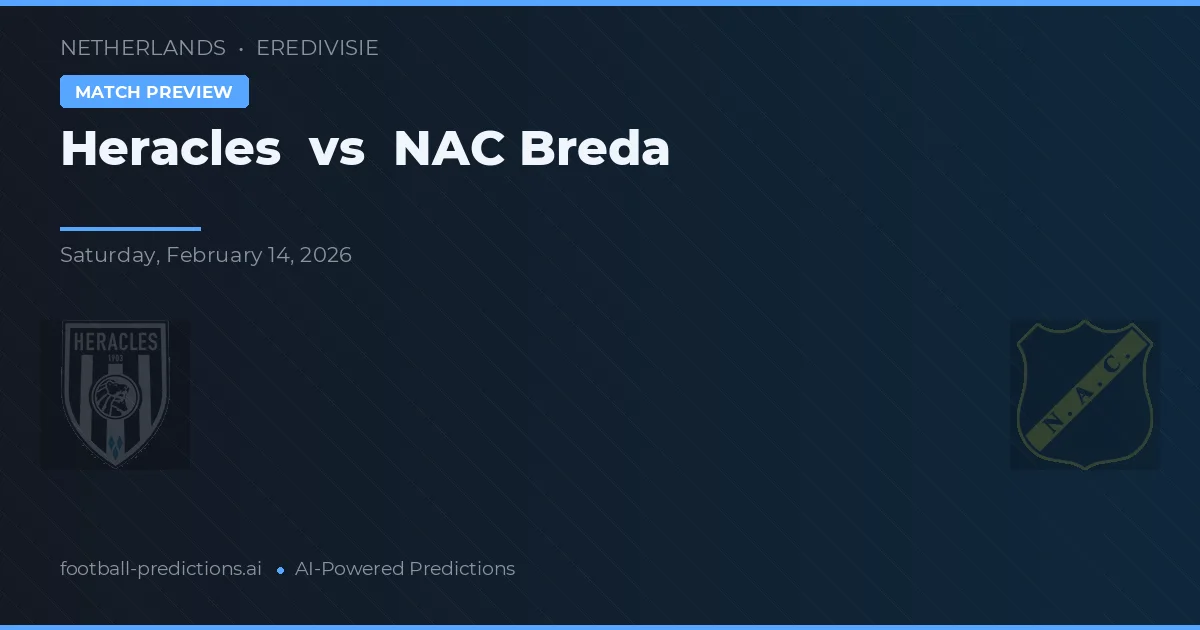 Heracles Almelo vs NAC Breda — prognóstico e prévia do jogo