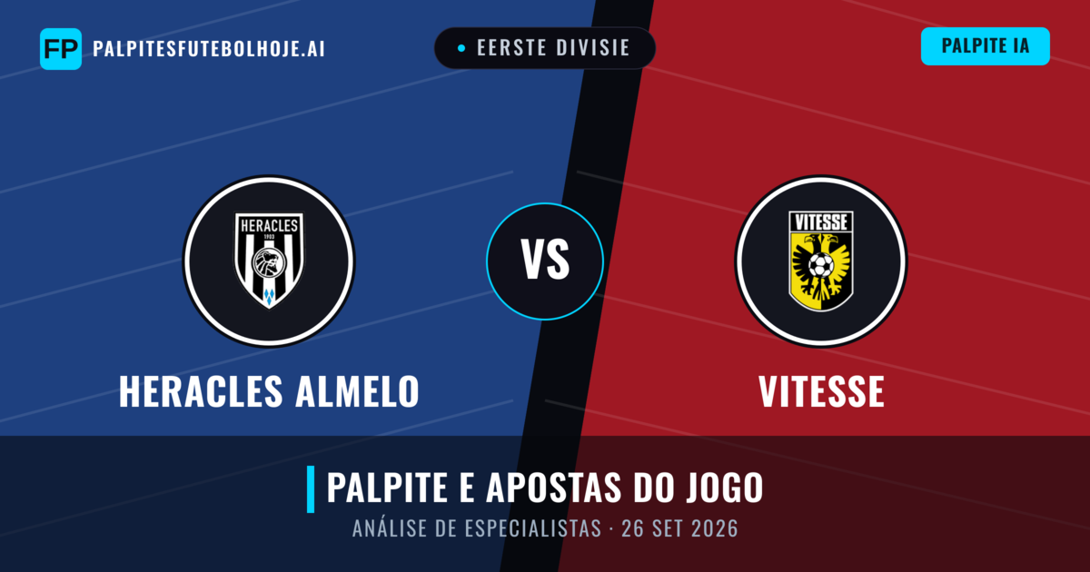Heracles Almelo vs Vitesse — prognóstico e prévia do jogo