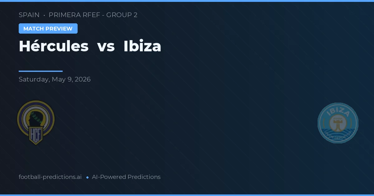 Hércules vs Ibiza — prognóstico e prévia do jogo