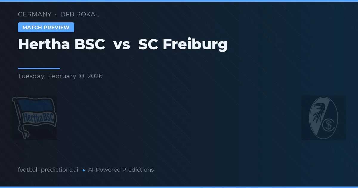 Hertha BSC vs SC Freiburg — prognóstico e prévia do jogo