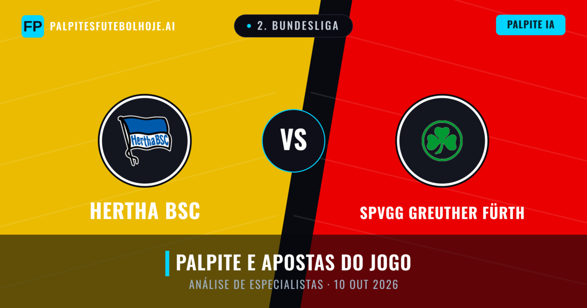 Hertha BSC vs SpVgg Greuther Fürth — prognóstico e prévia do jogo