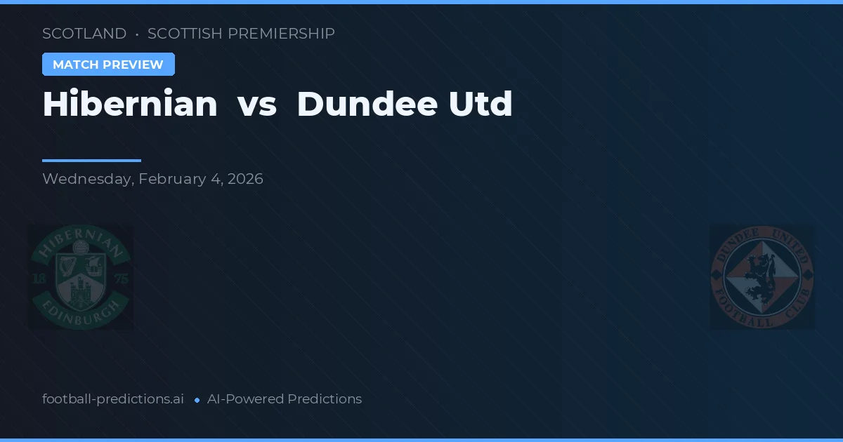 Hibernian vs Dundee United — prognóstico e prévia do jogo