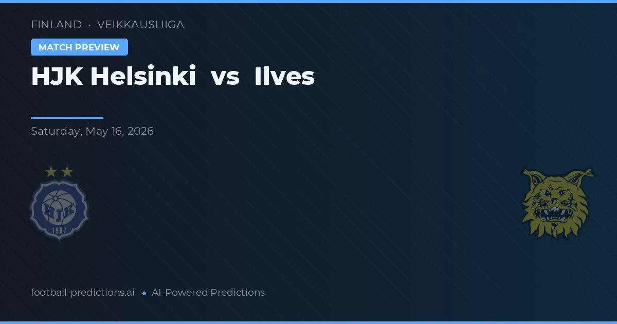 HJK Helsinki vs Ilves — prognóstico e prévia do jogo