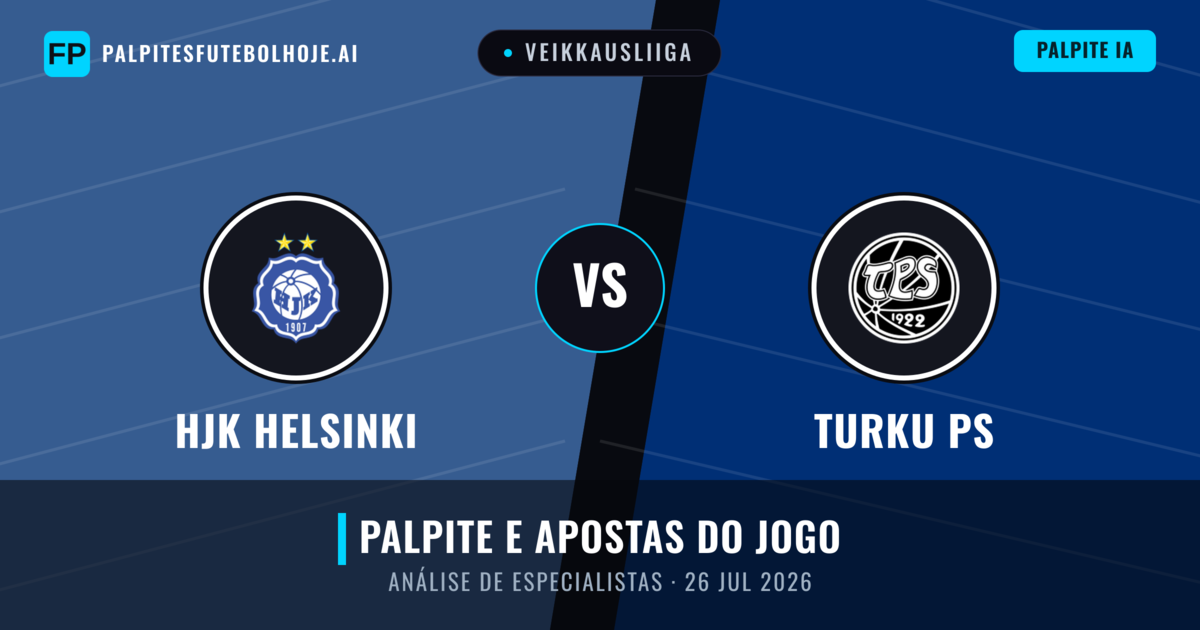 HJK Helsinki vs Turku PS — prognóstico e prévia do jogo