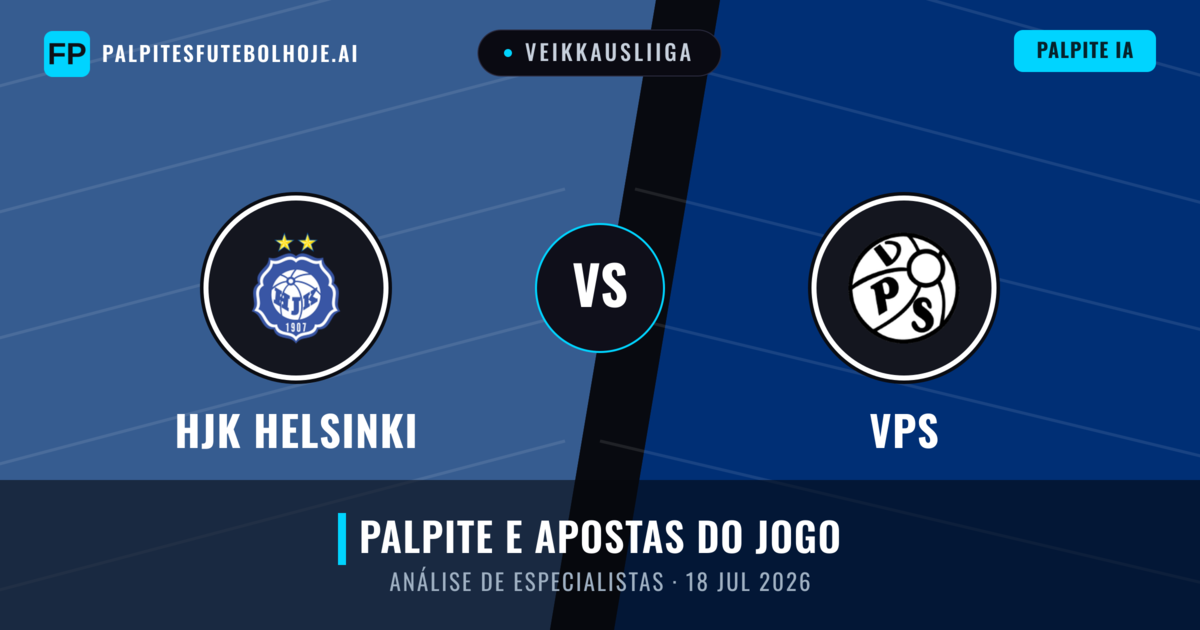 HJK Helsinki vs VPS — prognóstico e prévia do jogo