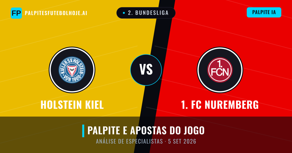 Holstein Kiel vs 1. FC Nuremberg — prognóstico e prévia do jogo