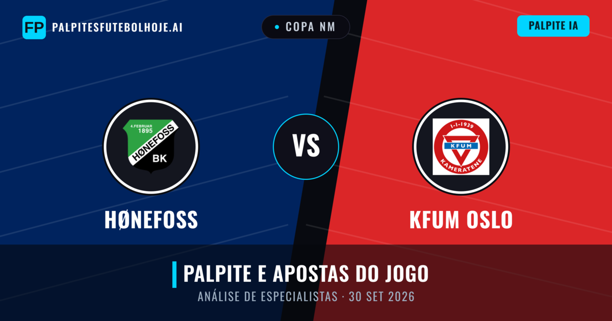 Hønefoss vs KFUM Oslo — prognóstico e prévia do jogo