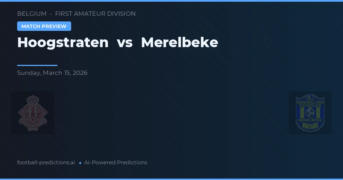 Hoogstraten vs Merelbeke — prognóstico e prévia do jogo