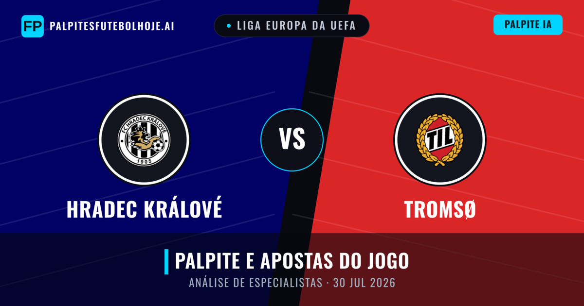 Hradec Králové vs Tromsø — prognóstico e prévia do jogo