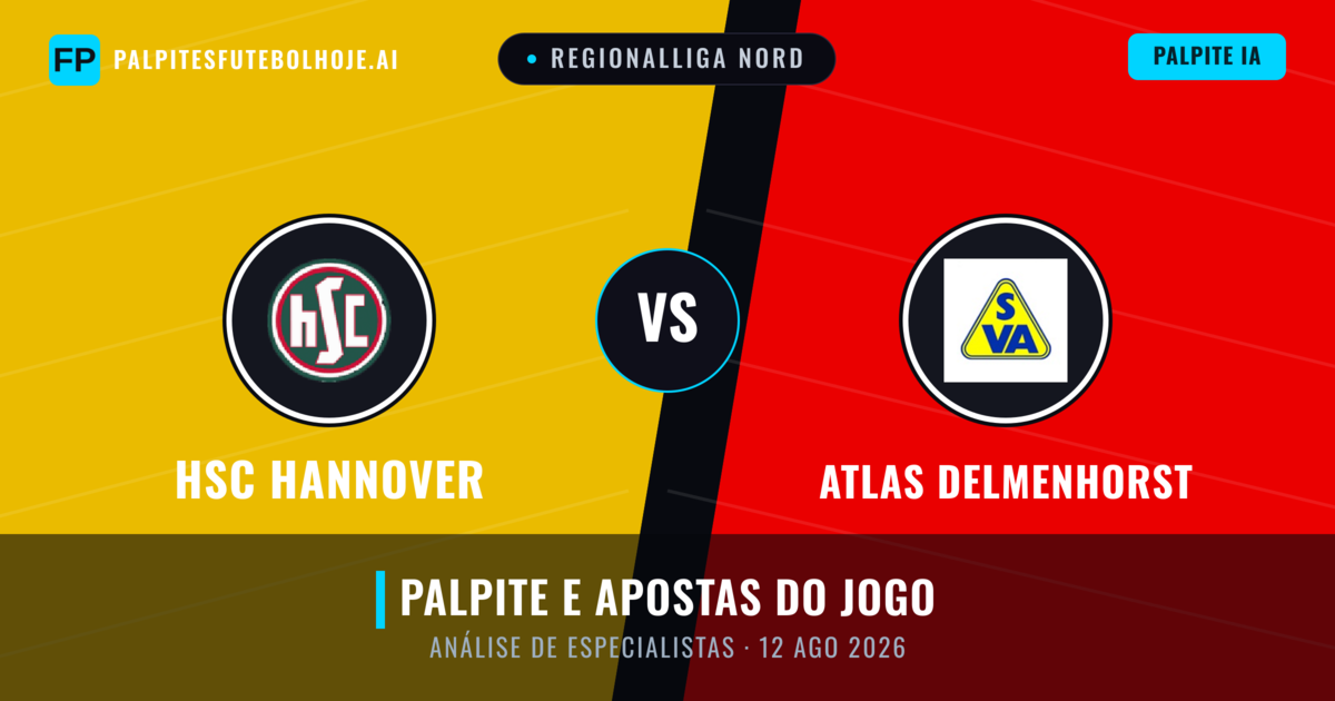 HSC Hannover vs Atlas Delmenhorst — prognóstico e prévia do jogo