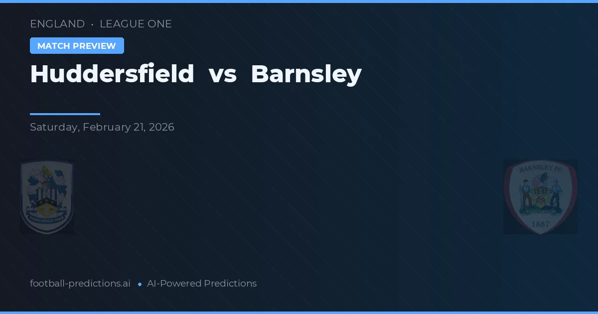 Huddersfield vs Barnsley — prognóstico e prévia do jogo