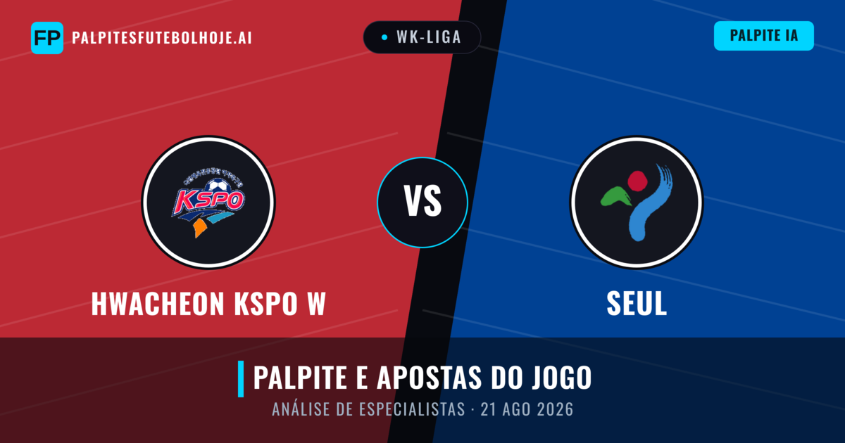Hwacheon KSPO W vs Seul — prognóstico e prévia do jogo