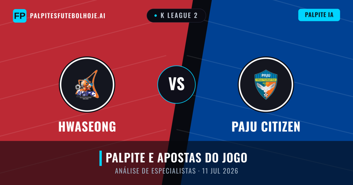 Hwaseong vs Paju Citizen — prognóstico e prévia do jogo