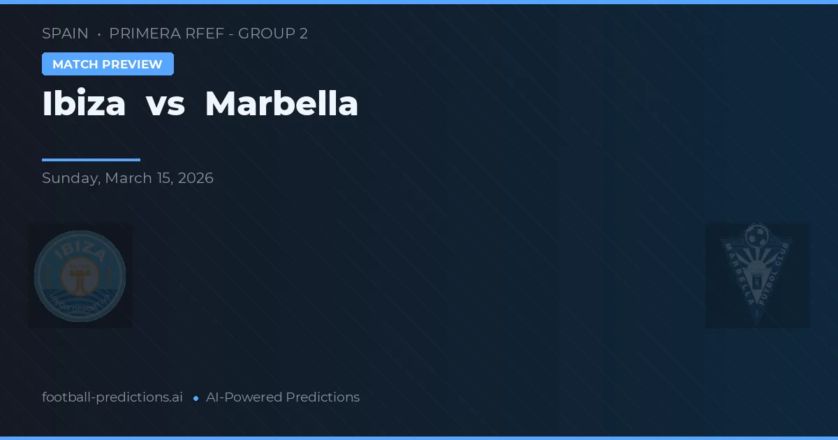 Ibiza vs Marbella — prognóstico e prévia do jogo