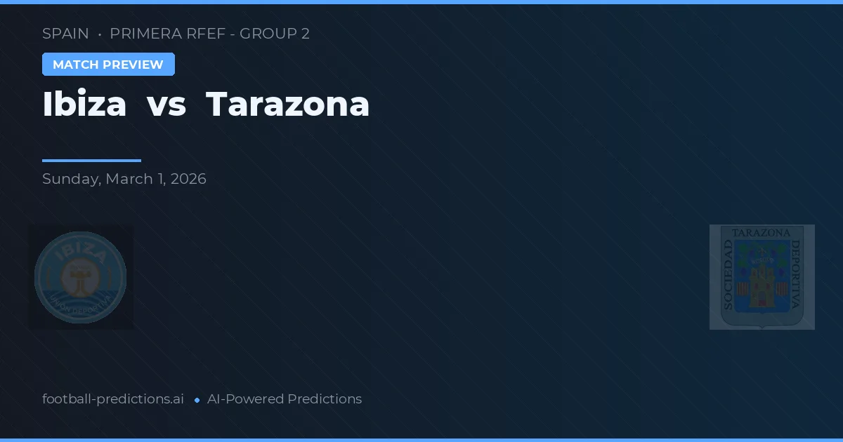 Ibiza vs Tarazona — prognóstico e prévia do jogo
