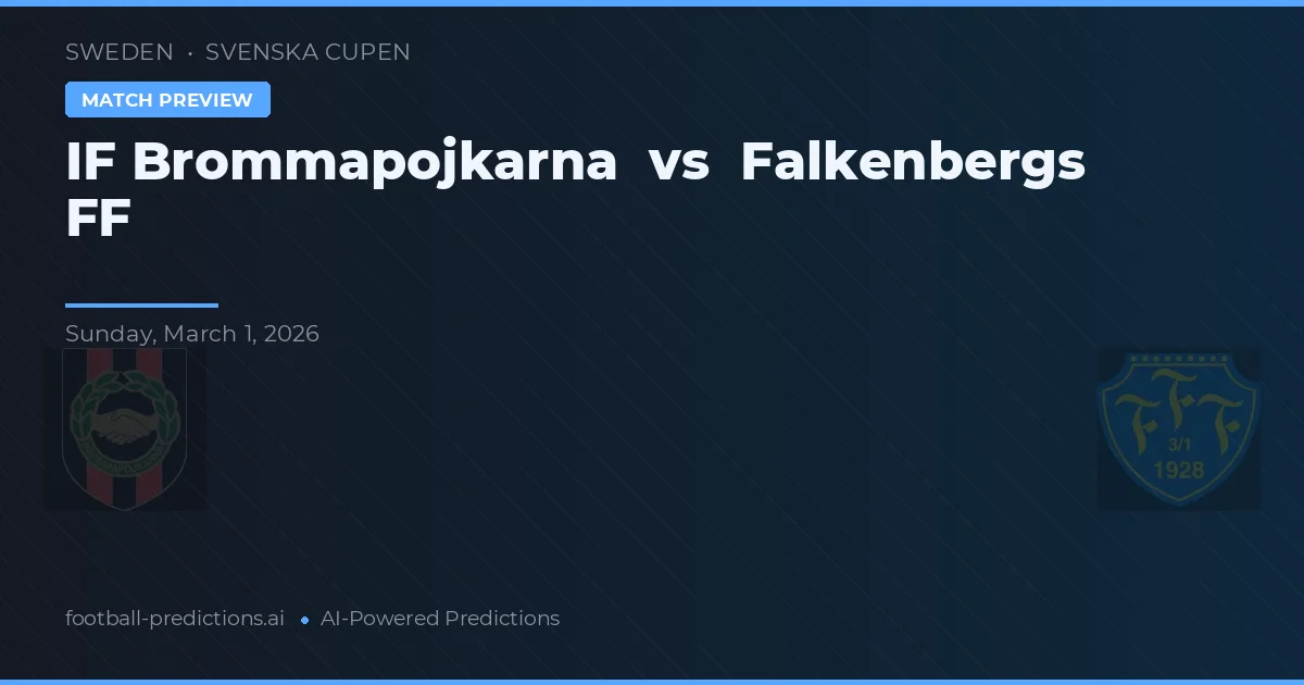 IF Brommapojkarna vs Falkenbergs FF — prognóstico e prévia do jogo