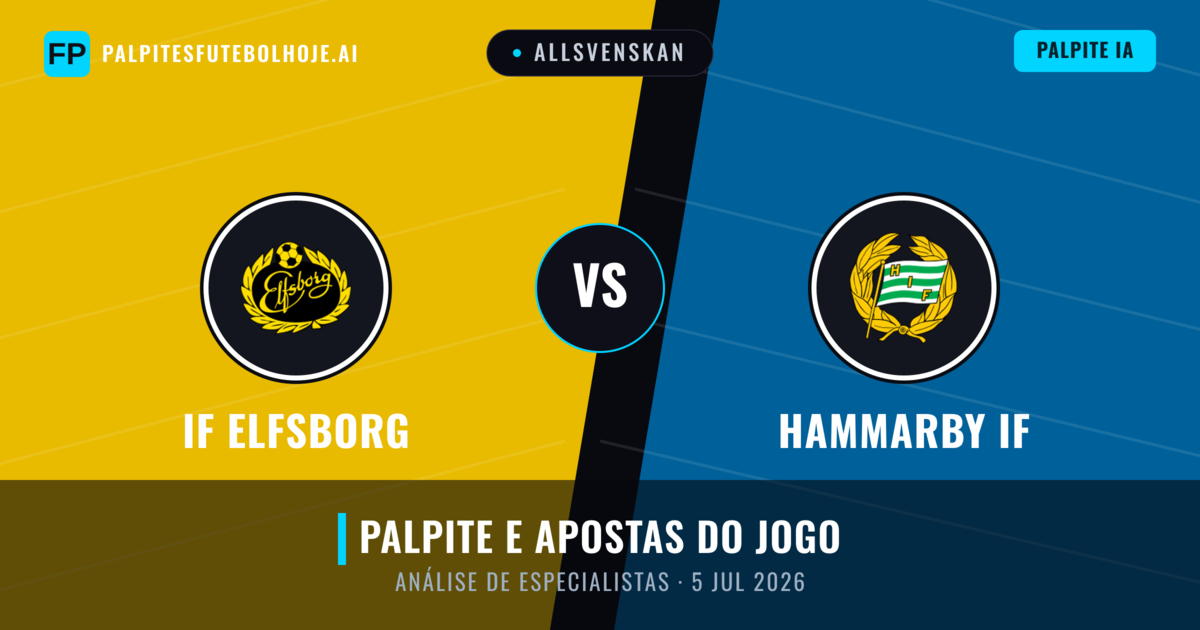 IF Elfsborg vs Hammarby IF — prognóstico e prévia do jogo
