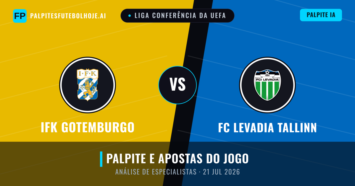 IFK Gotemburgo vs FC Levadia Tallinn — prognóstico e prévia do jogo