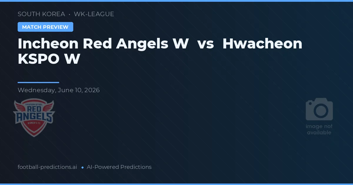 Hwacheon KSPO W vs Incheon Red Angels W — prognóstico e prévia do jogo