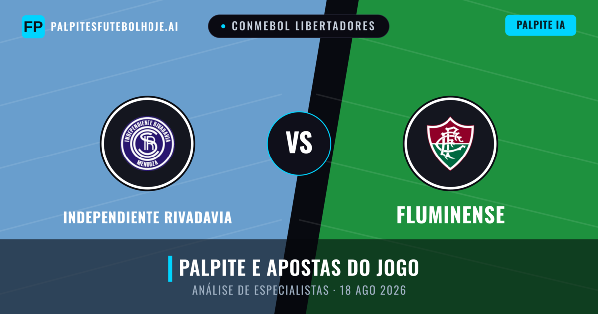 Independiente Rivadavia vs Fluminense — prognóstico e prévia do jogo