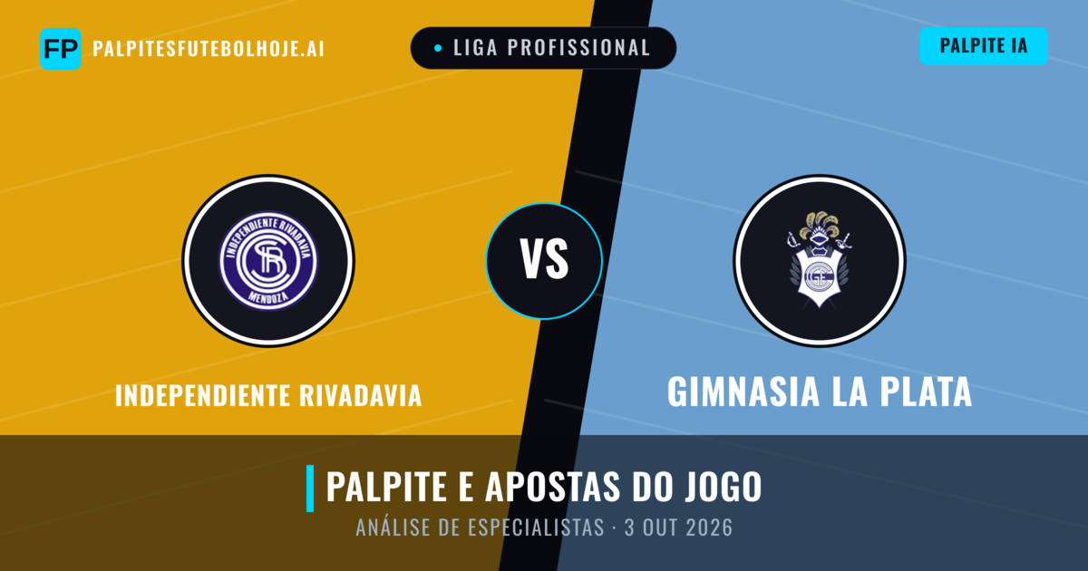Independiente Rivadavia vs Gimnasia La Plata — prognóstico e prévia do jogo
