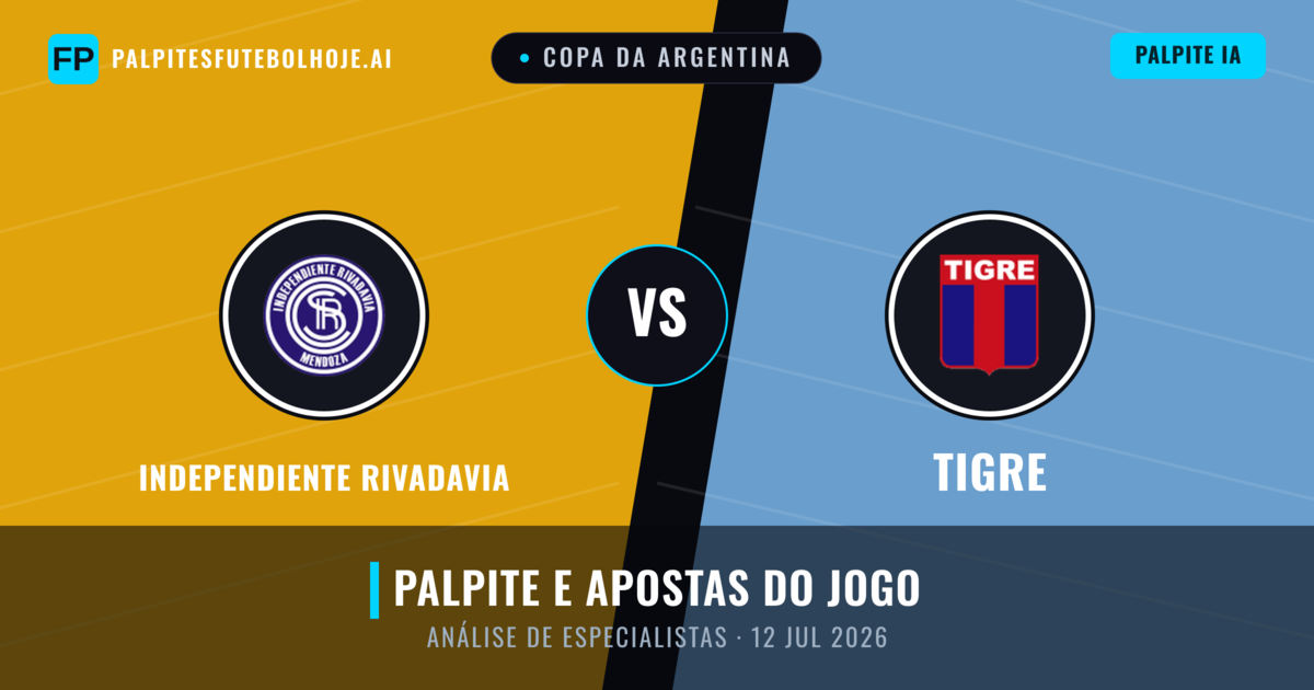 Independiente Rivadavia vs Tigre — prognóstico e prévia do jogo