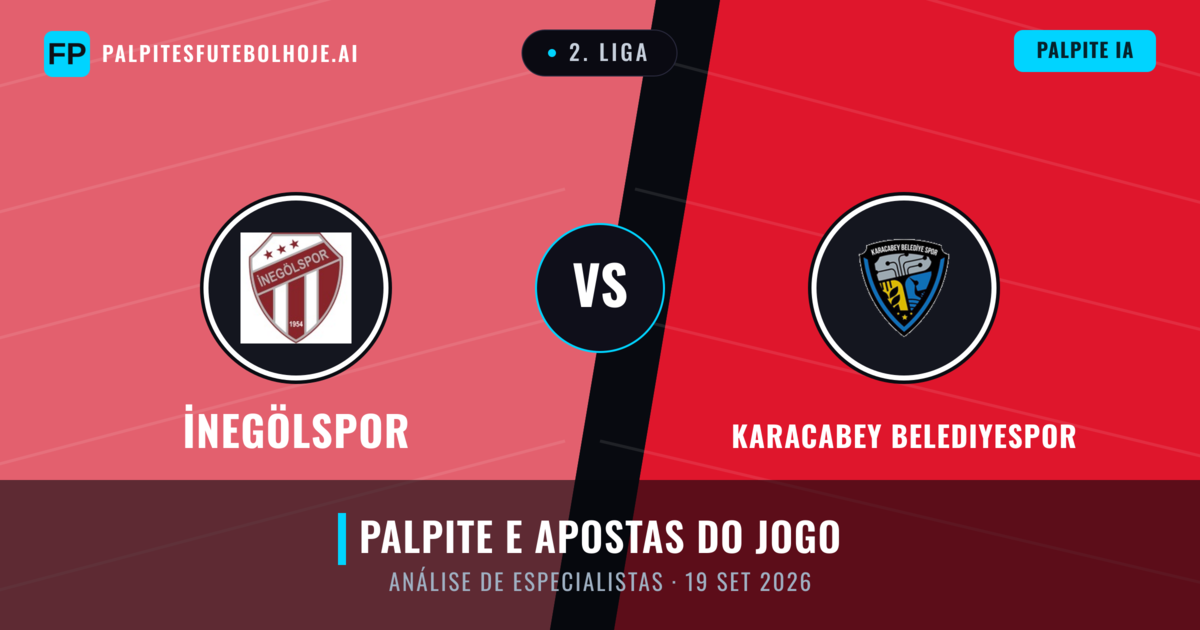 İnegölspor vs Karacabey Belediyespor — prognóstico e prévia do jogo