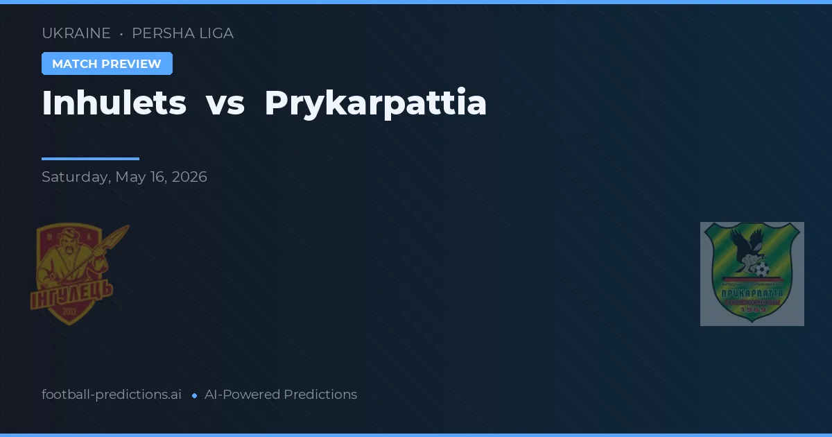 Inhulets vs Prykarpattia — prognóstico e prévia do jogo