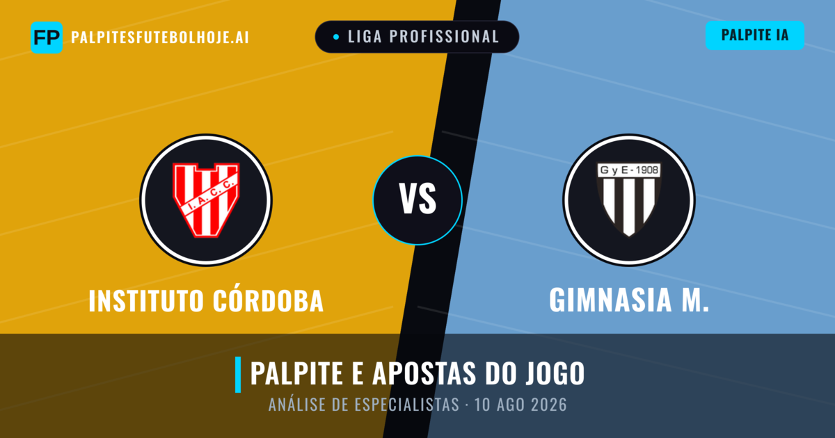 Instituto Córdoba vs Gimnasia M. — prognóstico e prévia do jogo