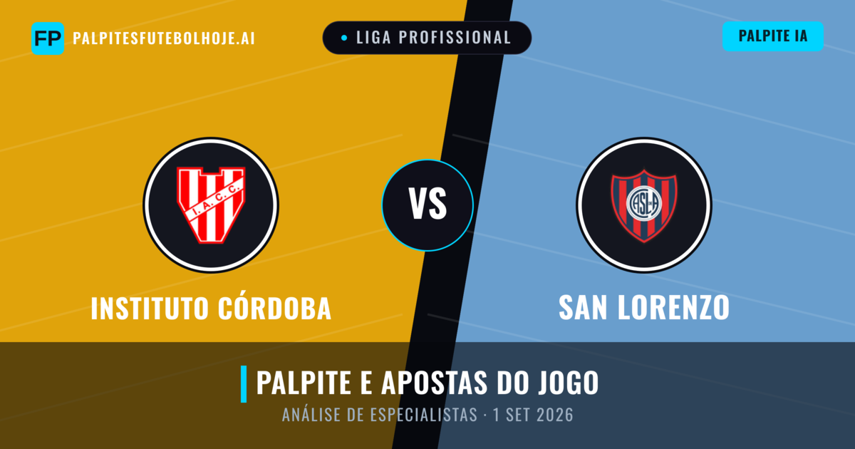 Instituto Córdoba vs San Lorenzo — prognóstico e prévia do jogo
