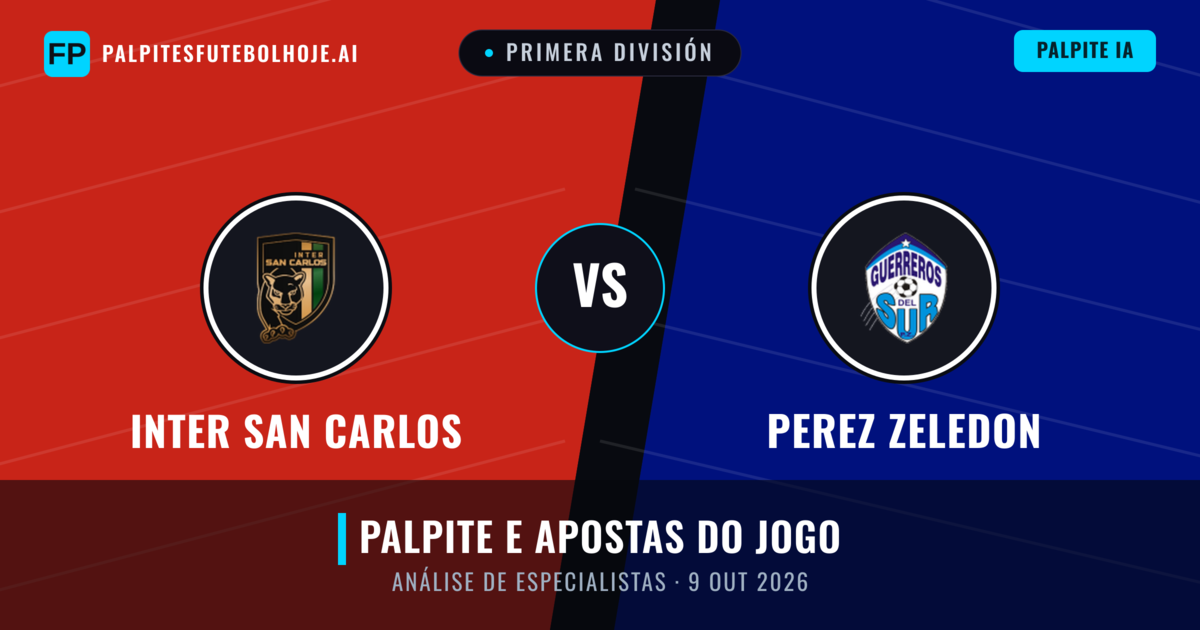 Inter San Carlos vs Perez Zeledon — prognóstico e prévia do jogo