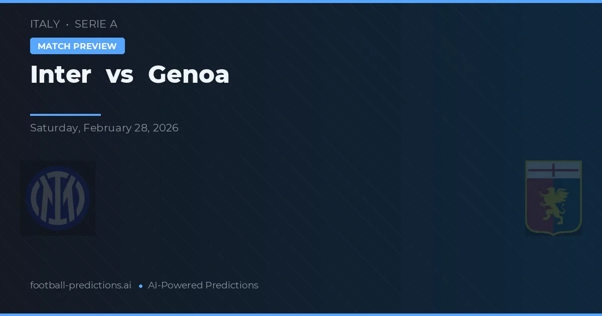 Internazionale vs Gênova — prognóstico e prévia do jogo