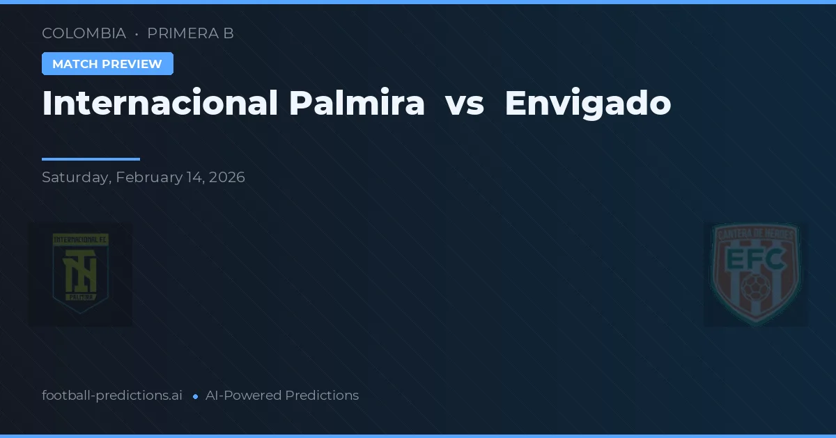 Internacional Palmira vs Envigado — prognóstico e prévia do jogo