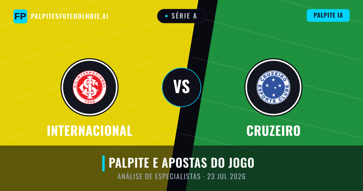 Internacional vs Cruzeiro — prognóstico e prévia do jogo