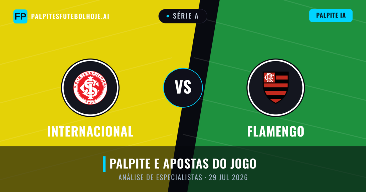 Internacional vs Flamengo — prognóstico e prévia do jogo