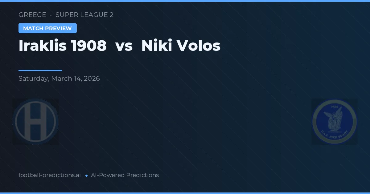 Iraklis 1908 vs Niki Volos — prognóstico e prévia do jogo