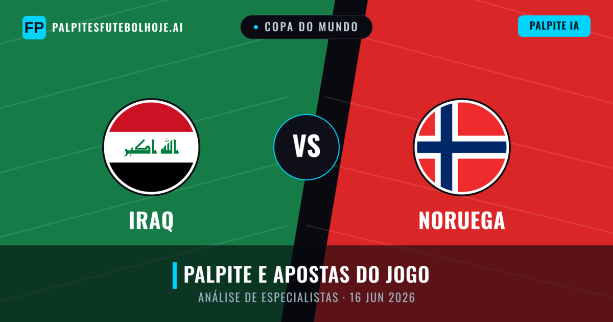 Iraq vs Noruega — prognóstico e prévia do jogo