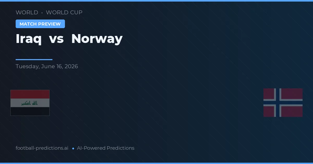 Iraq vs Noruega — prognóstico e prévia do jogo