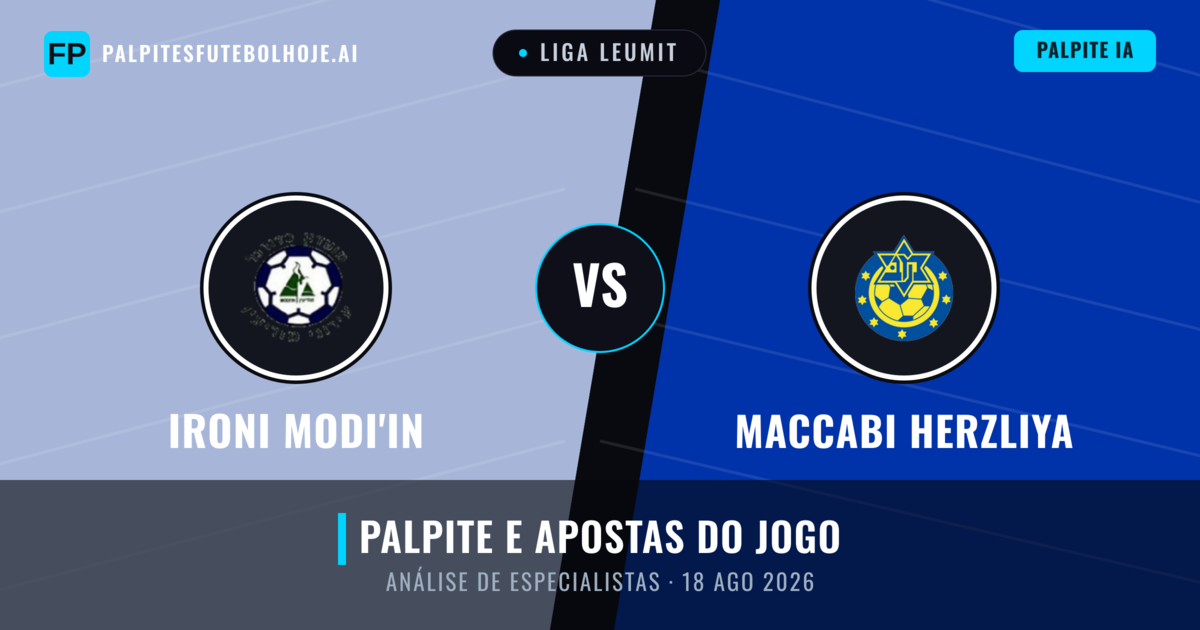 Ironi Modi'in vs Maccabi Herzliya — prognóstico e prévia do jogo