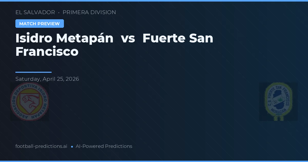 Isidro Metapán vs Forte São Francisco preview