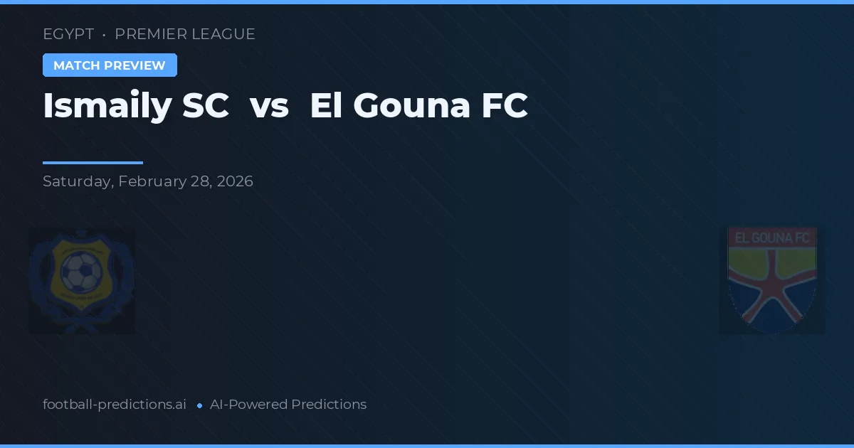 Ismaily SC vs El Gouna FC — prognóstico e prévia do jogo