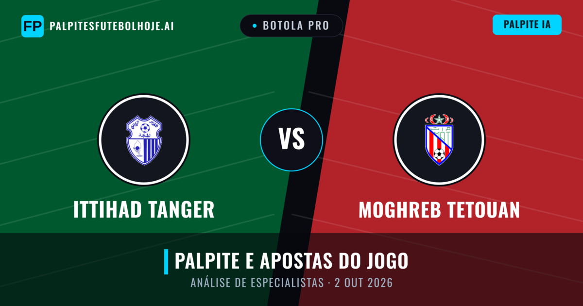 Ittihad Tanger vs Moghreb Tetouan — prognóstico e prévia do jogo