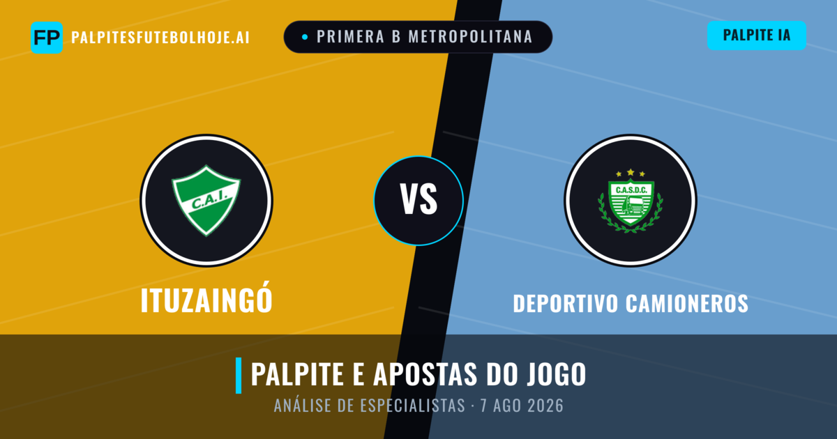 Ituzaingó vs Deportivo Camioneros — prognóstico e prévia do jogo