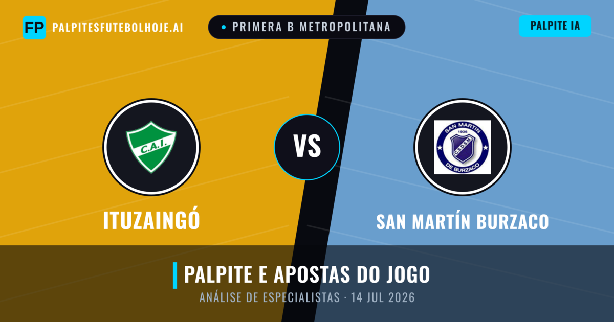 Ituzaingó vs San Martín Burzaco — prognóstico e prévia do jogo