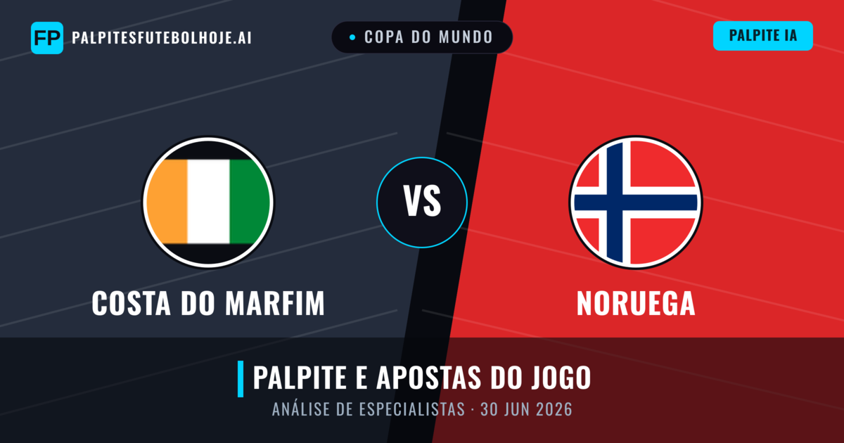 Costa do Marfim vs Noruega — prognóstico e prévia do jogo