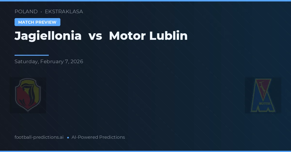 Jagiellonia vs Motor Lublin — prognóstico e prévia do jogo
