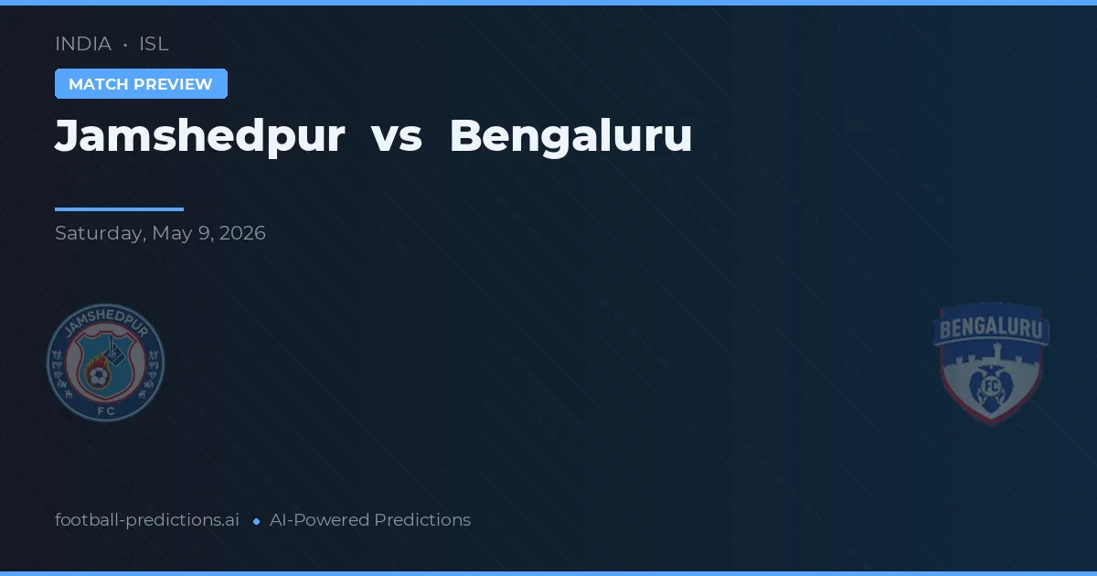 Jamshedpur vs Bengaluru — prognóstico e prévia do jogo