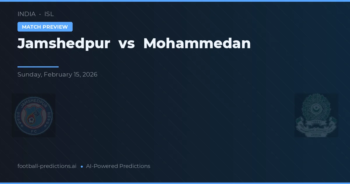Jamshedpur vs Mohammedan — prognóstico e prévia do jogo