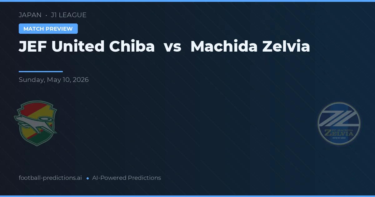 JEF United Ichihara Chiba vs Machida Zelvia — prognóstico e prévia do jogo