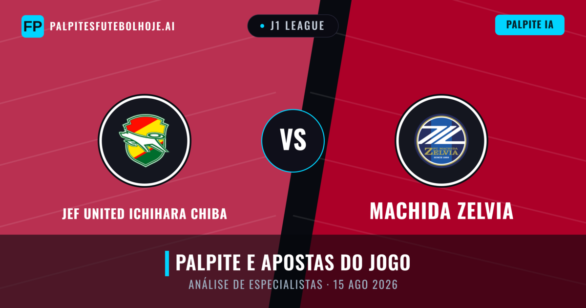 JEF United Ichihara Chiba vs Machida Zelvia — prognóstico e prévia do jogo